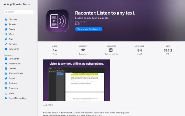 macOS Kokoro-TTS powered document reader – listen to any text