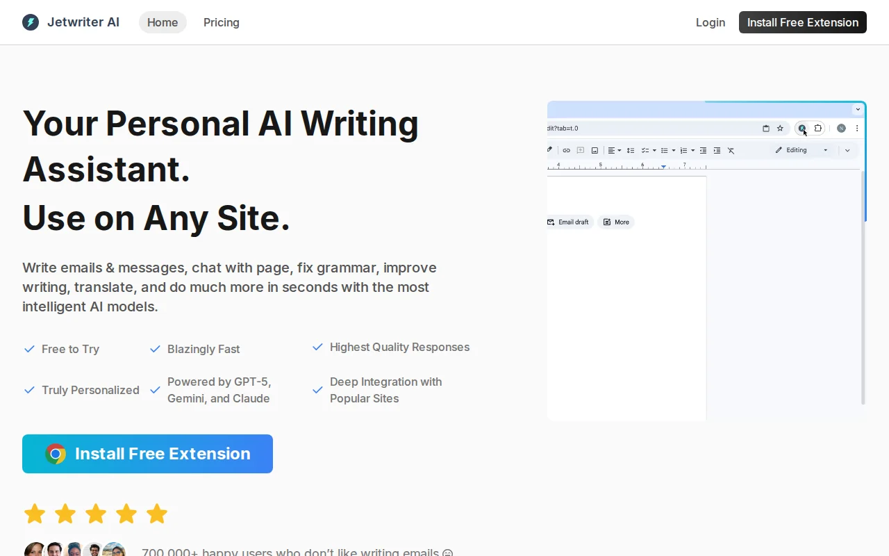 Added API key support to my AI writing assistant extension