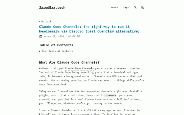 Claude Code Channels Headless via Discord (OpenClaw Alternative)