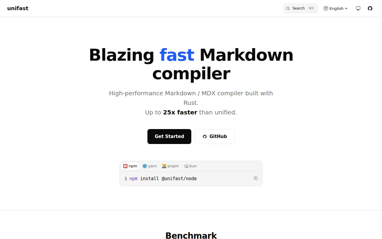 Unifast – a Rust Markdown/MDX compiler that's 25x faster than remark