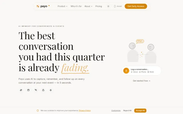 A personal CRM for events, meetups, IRL