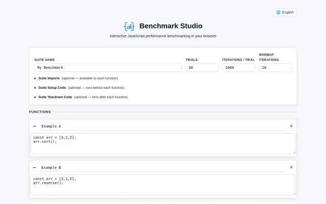 JavaScript Performance Benchmarking