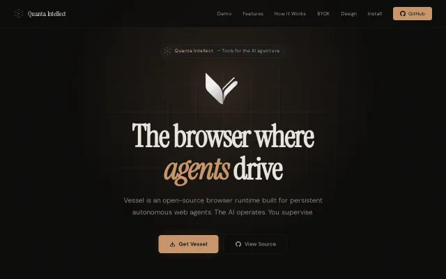 Vessel Browser – An open-source browser built for AI agents, not humans
