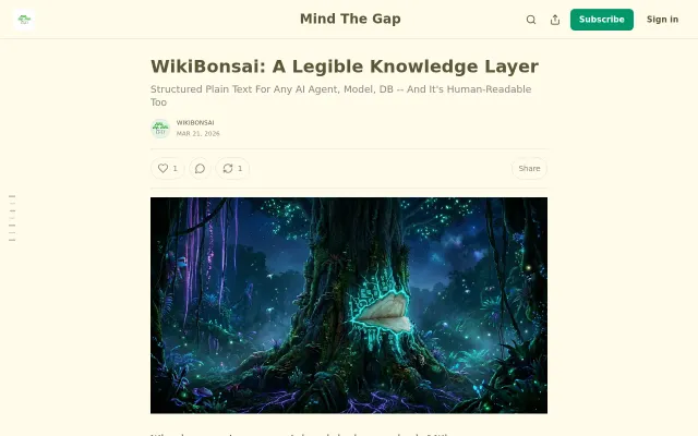WikiBonsai - A Legible Knowledge Layer