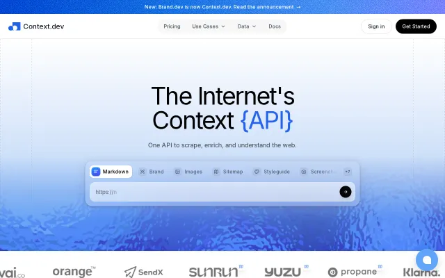 Context.dev – One API to scrape, enrich, and understand the web
