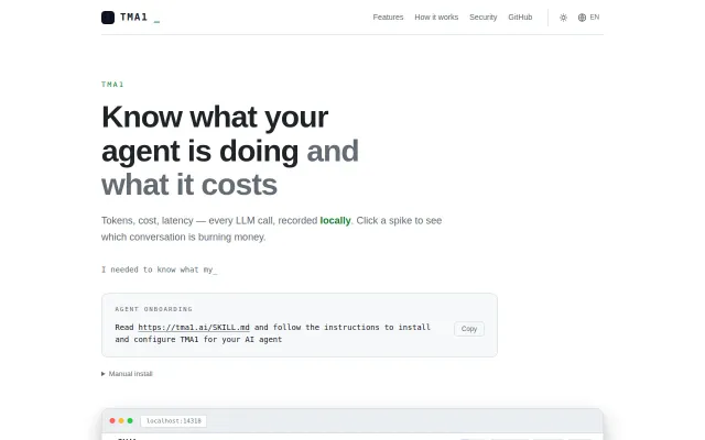 TMA1 – Local-first observability for LLM agents