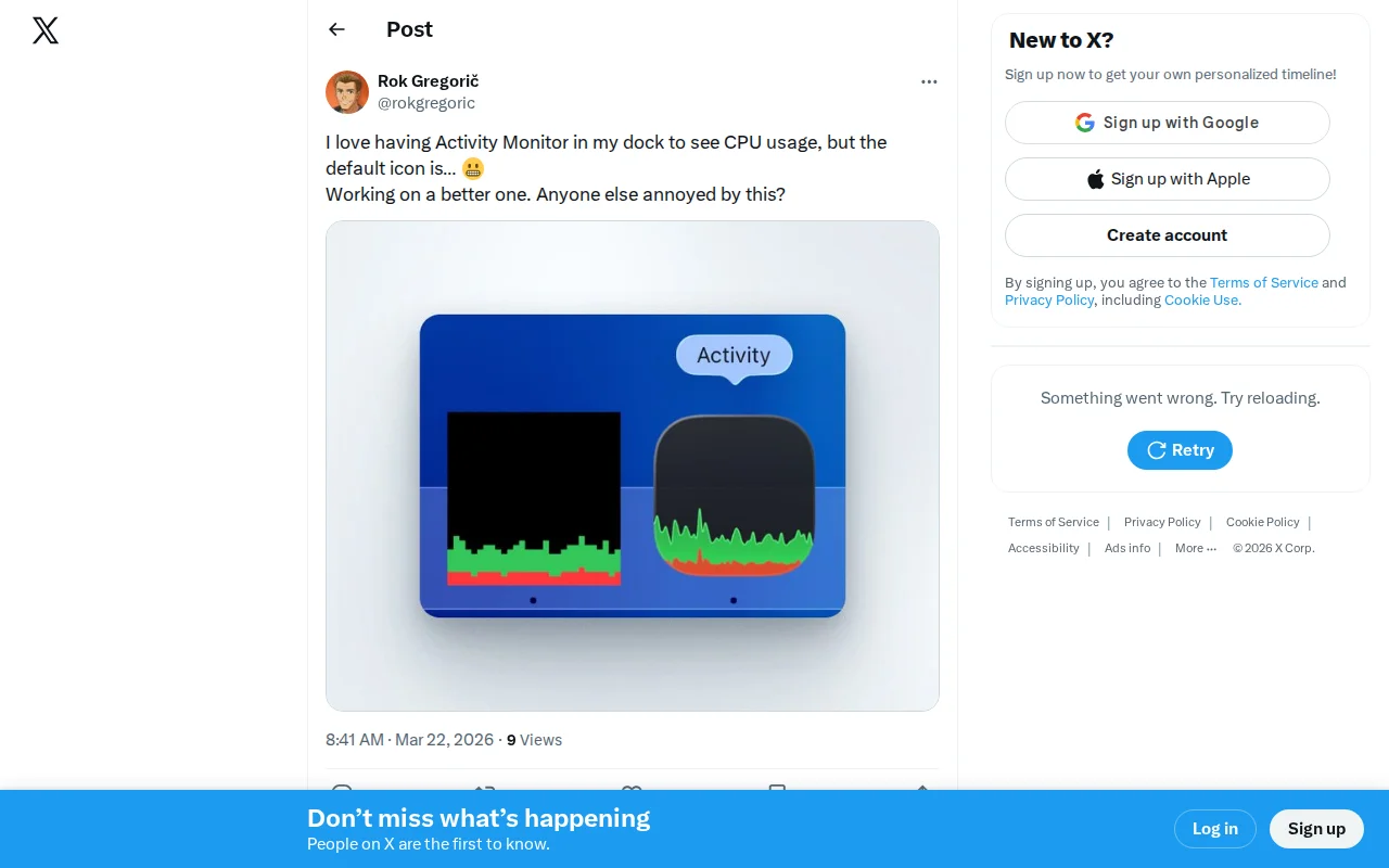 I redesigned Activity Monitor's dock icon to look native