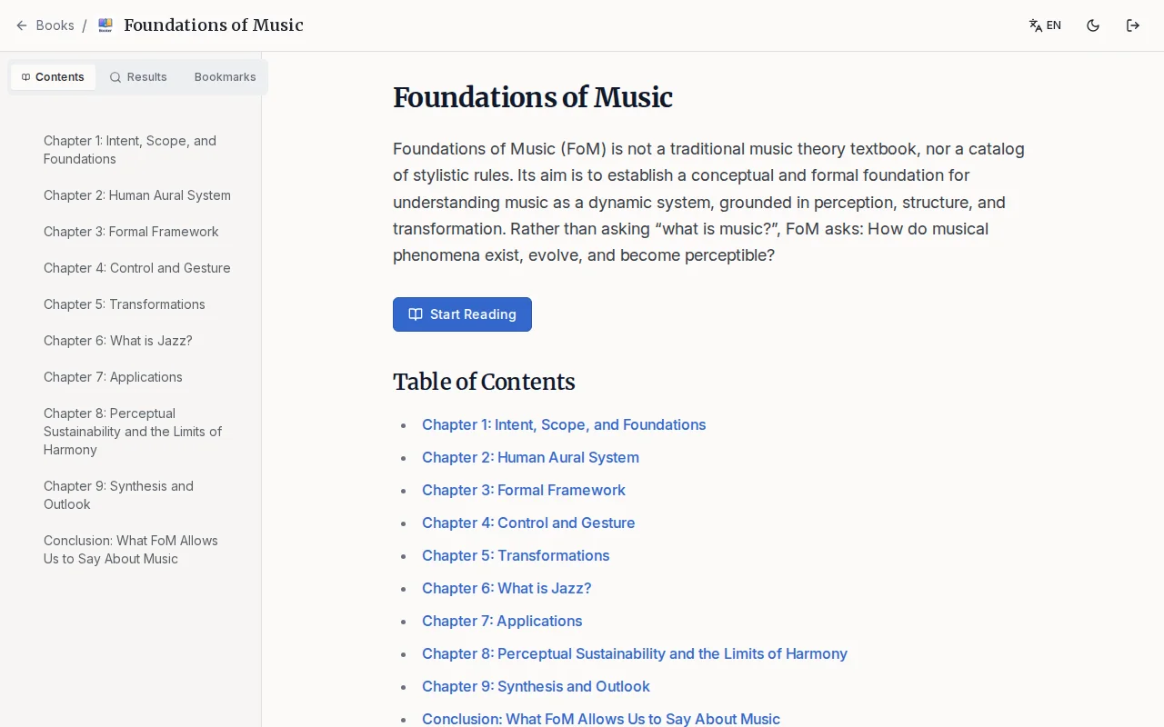 Foundations of Music (FoM)