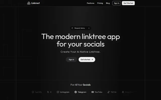 I built AI native linktree app