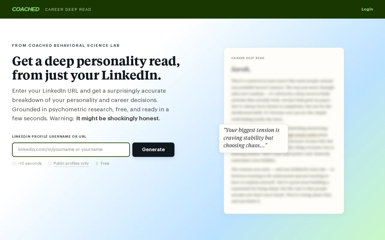 An AI predicts your personality and blind spots from just your LinkedIn