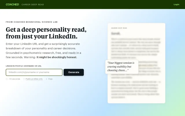 An AI predicts your personality and blind spots from just your LinkedIn