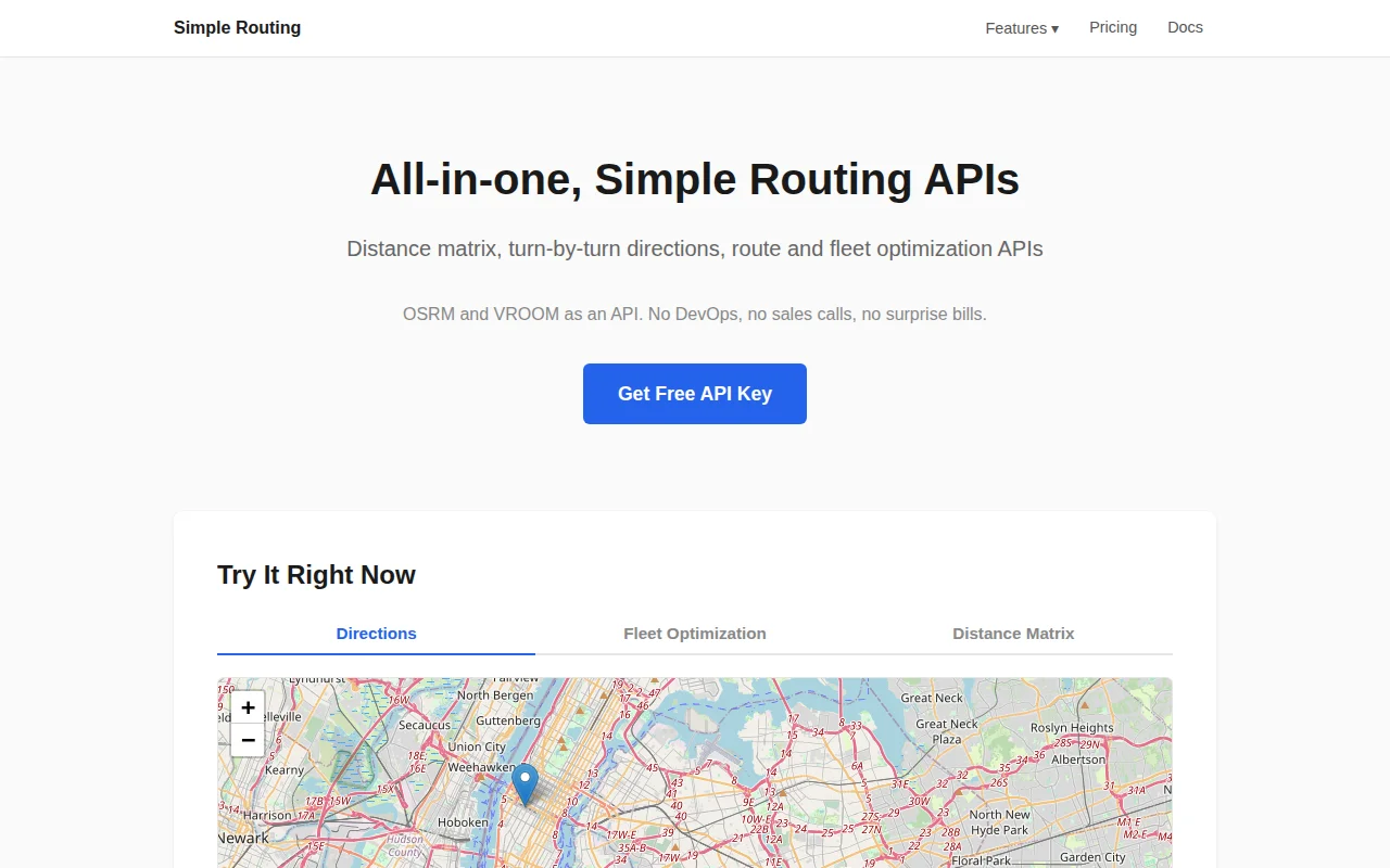 Simple Routing – Low Cost Vehicle Routing APIs