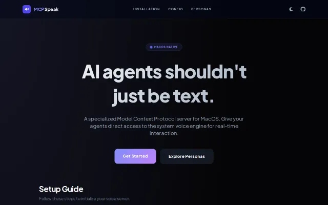 AI agents can speak now (MCP server)