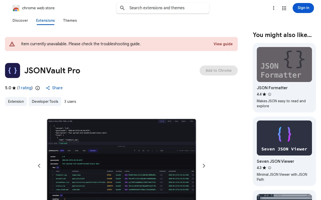 JSONVault Pro – JSON/YAML/XML Viewer After the Give Freely Incident