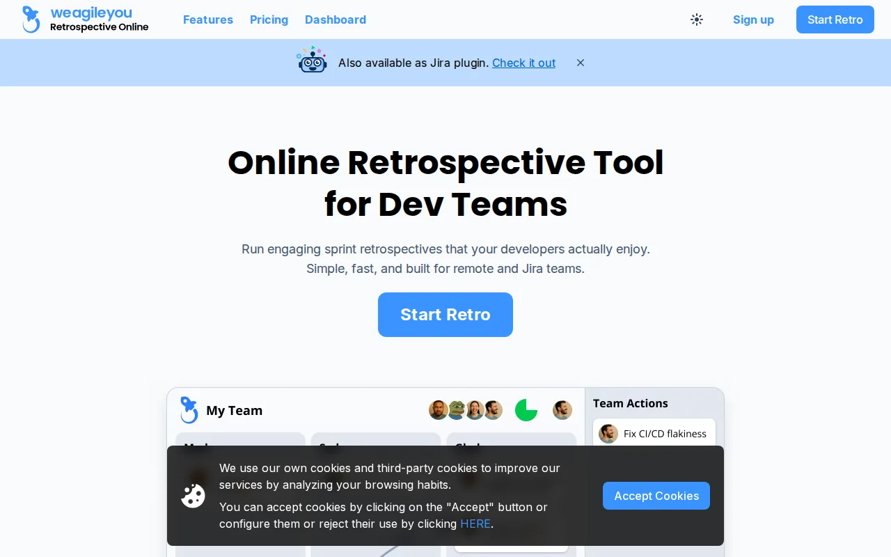 Retrospective Online – Sprint Retros for dev teams