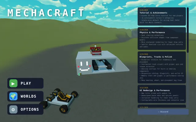 Mechacraft.io – Vehicle Building Sandbox