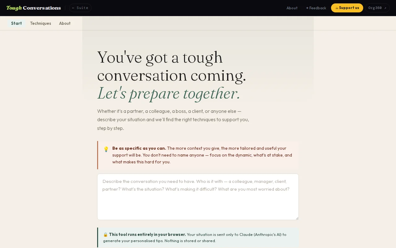 Got a tough conversation coming up? This AI app will help you prepare