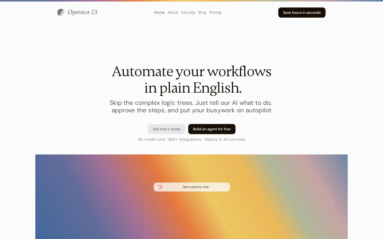 Automate your workflow in plain English