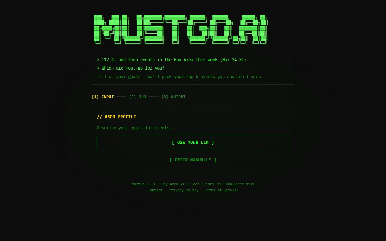 Got fed up missing cool AI events: built tool to match them to my goals