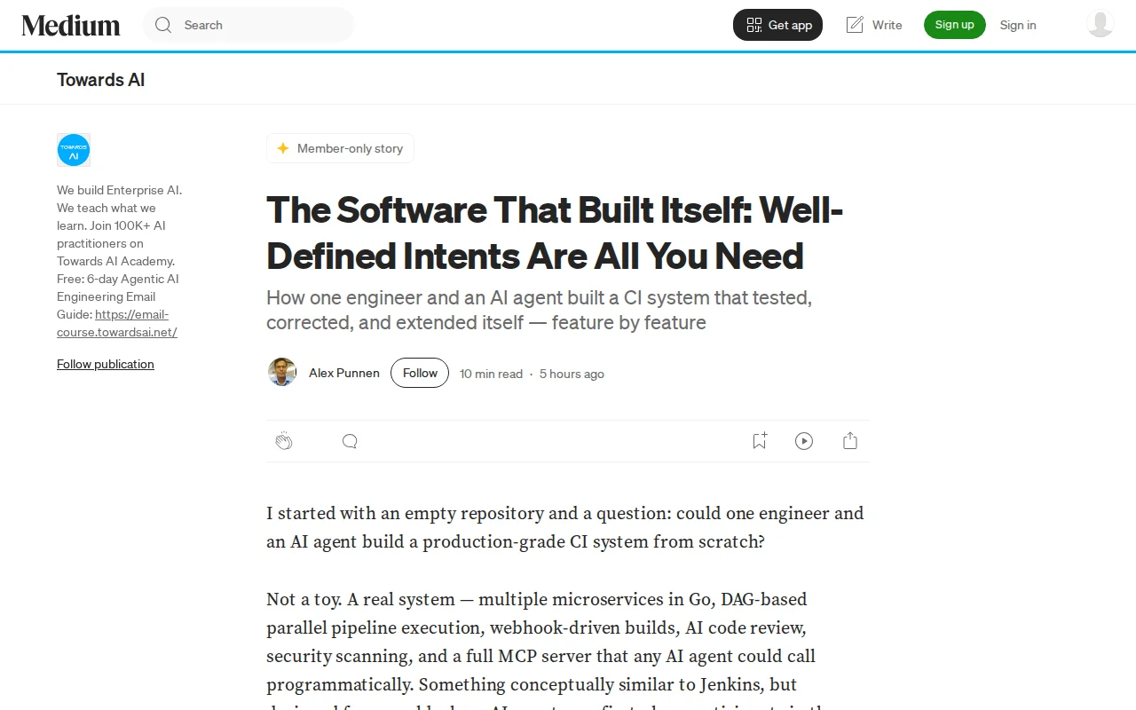 AutoSW-Like AutoResearch but for software:SW Systems that Builds itself