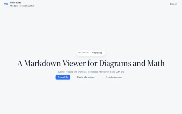 Mdview.io – A Markdown Reader for Humans