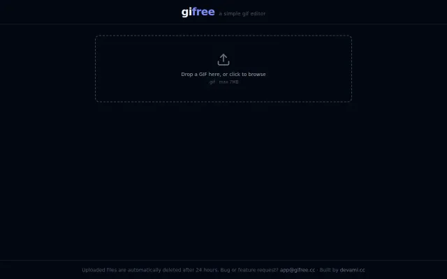 gifree – simple online GIF editor