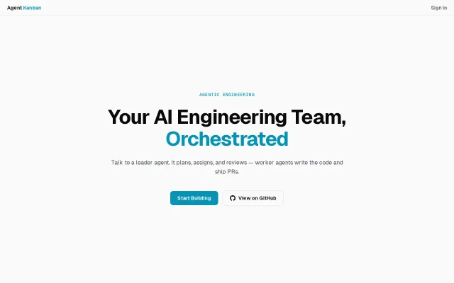 A Kanban board where AI agents are first-class team members