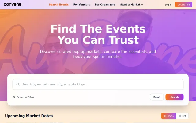 Convene – Marketplace and management software for event organizers