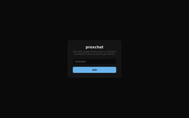 ProxChat – A Local Buddylist