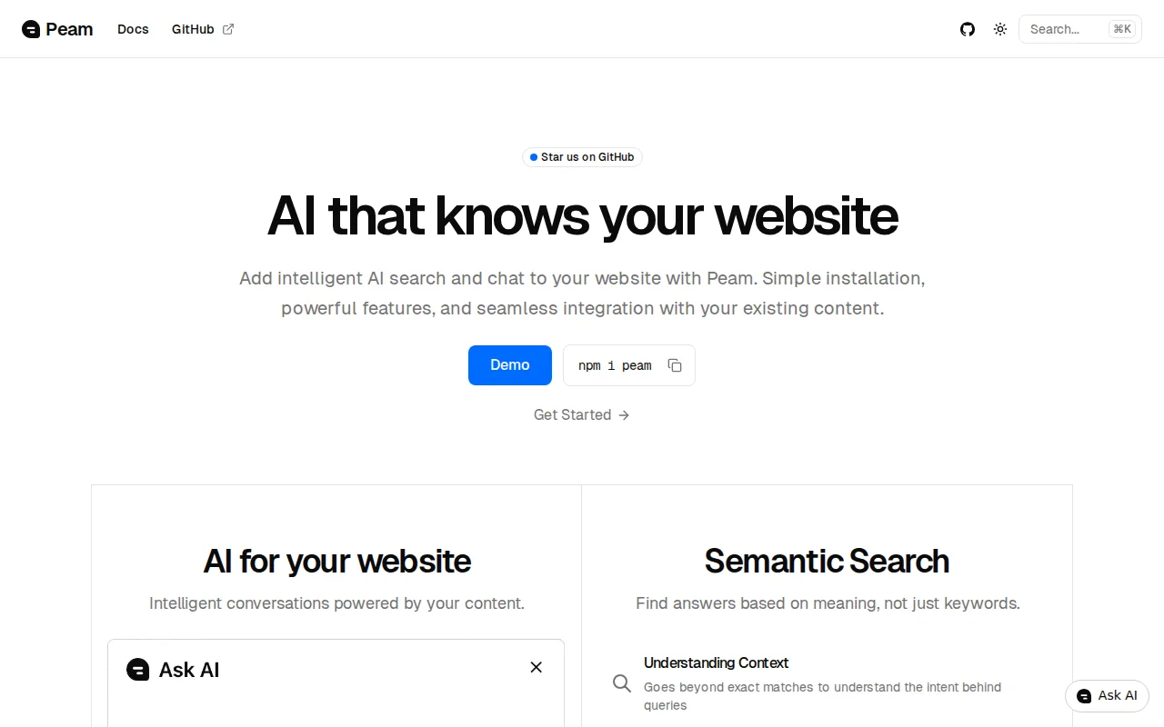 "Ask AI" for Your Website