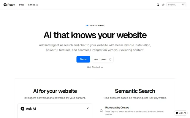 "Ask AI" for Your Website