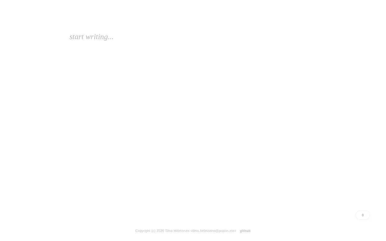 Writevoid.com – stop writing, and the void takes it