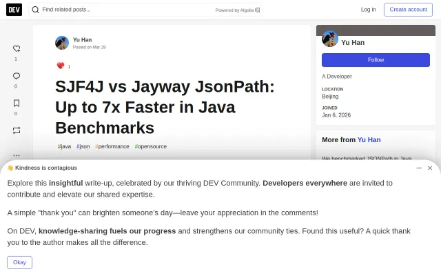JSONPath Benchmark in Java (SJF4J vs. Jayway)