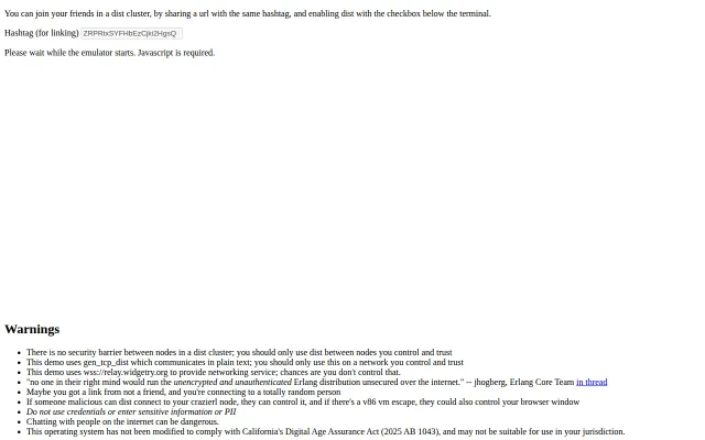 Crazierl – An Erlang Operating System