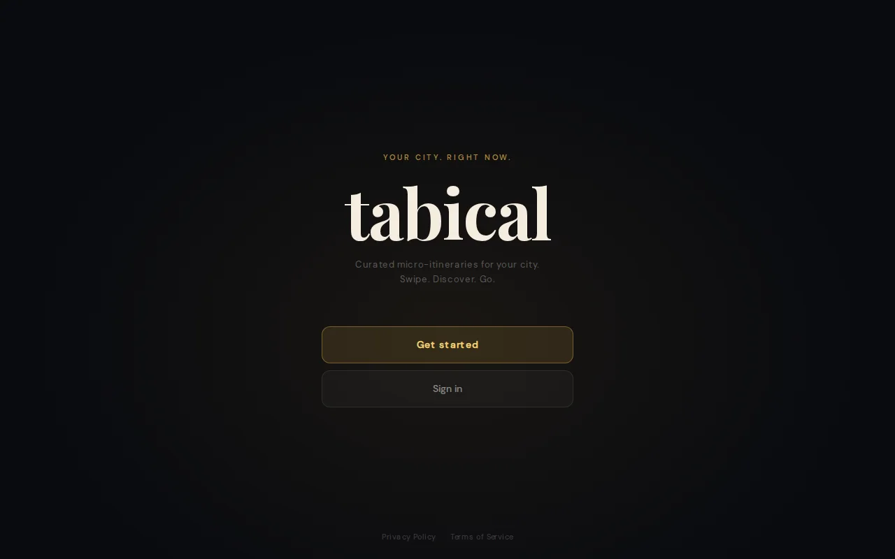 Tabical – Tinder-style city micro-itineraries, personalized by swipe