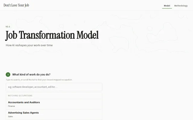 AI Job Transformation Model