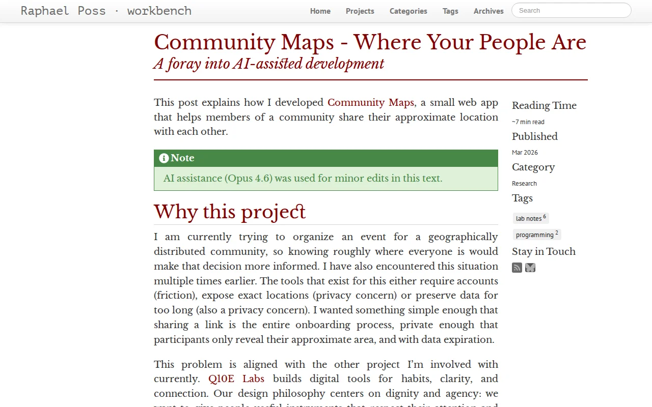 Building Community Maps