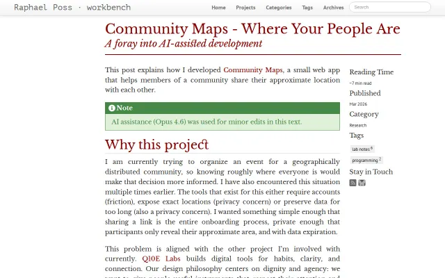 Building Community Maps