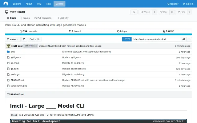 lmcli - A sleek, sandboxed alternative to Claude Code