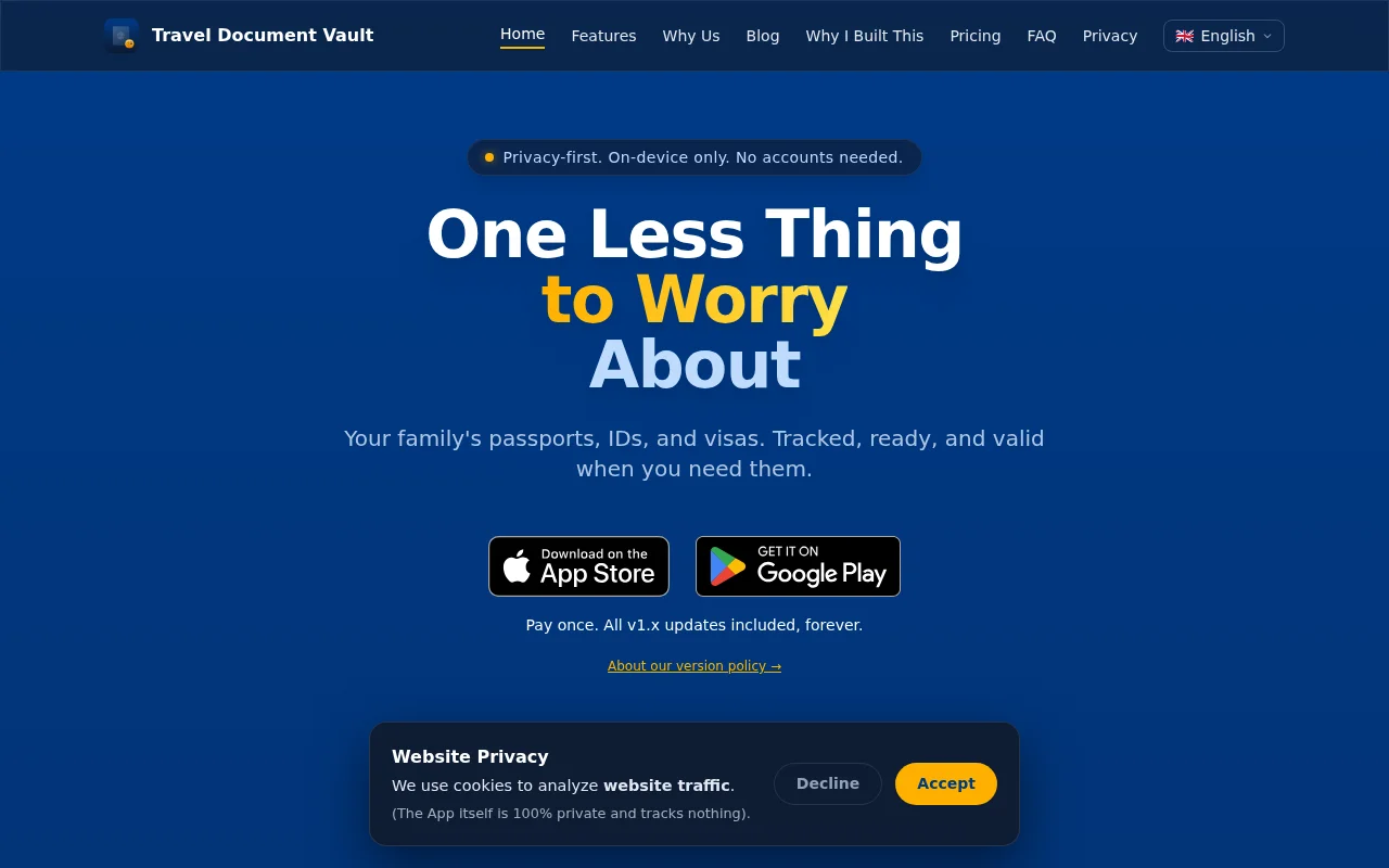 I built an app after nearly missing a passport expiry