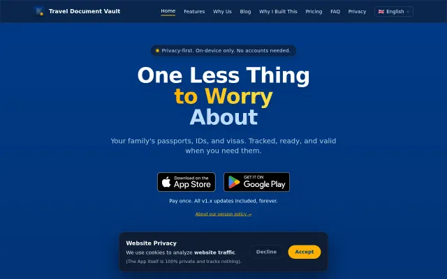 I built an app after nearly missing a passport expiry