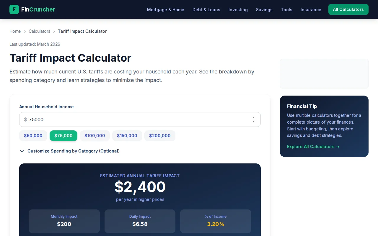 How much are 2025-2026 tariffs costing your household?