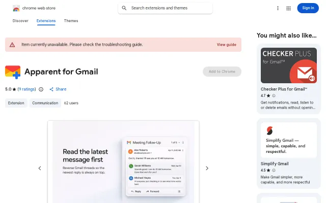 Apparent – Make Gmail easier to read and manage