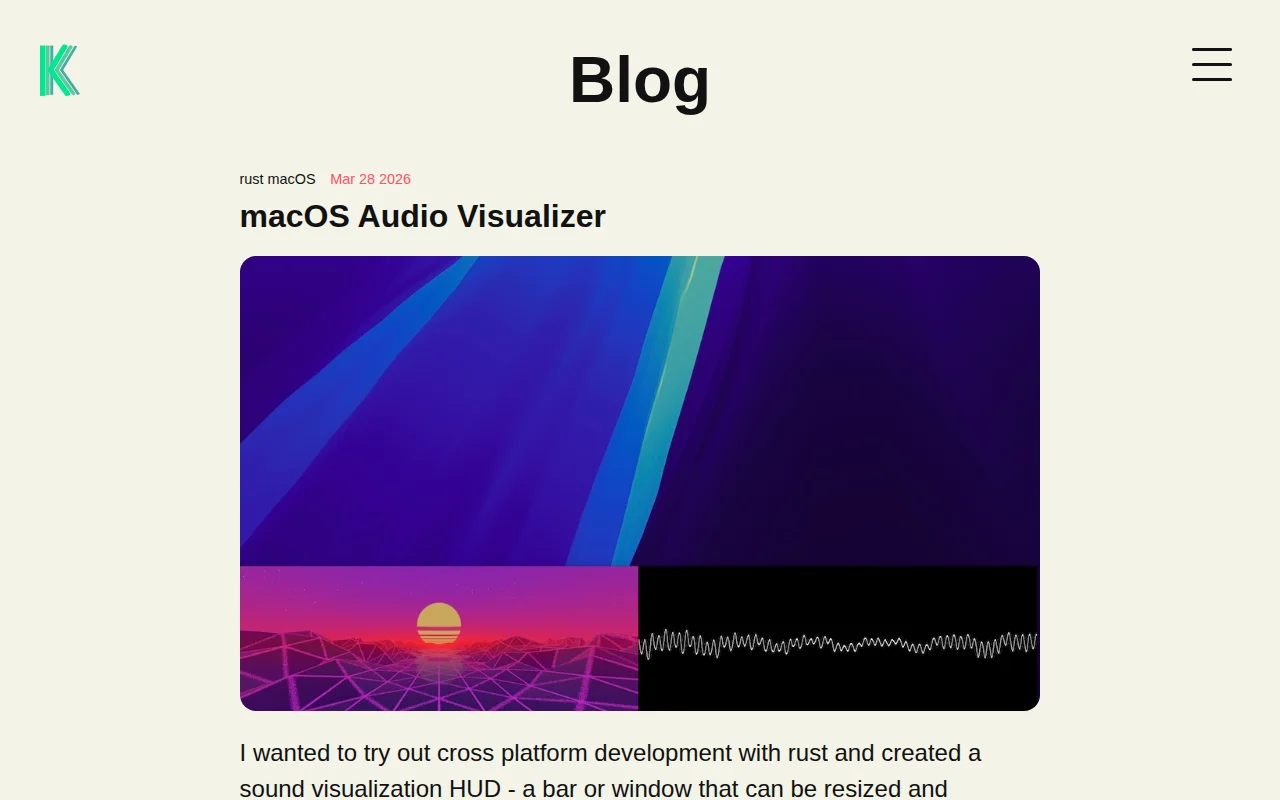 Audio Visualizer HUD for macOS