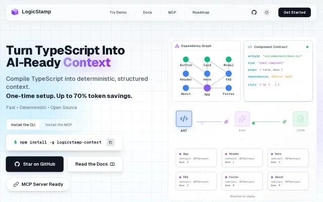 LogicStamp – A Context Compiler for TypeScript