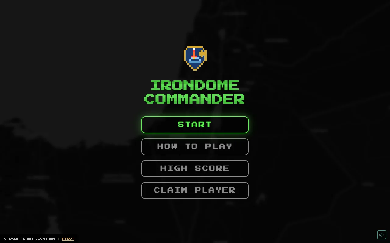Ironedome Commander – Israel/Iran War Arcade