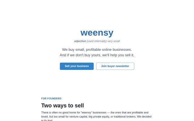 I'm making it much easier to sell your side project / small business