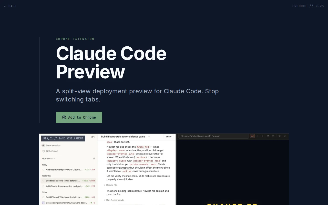 Lovable-like deployment preview extension for Claude Code Web