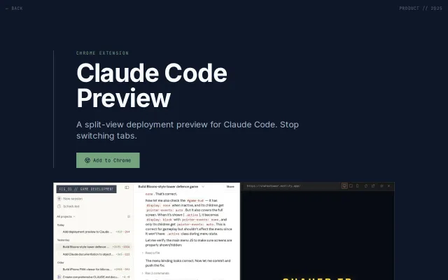 Lovable-like deployment preview extension for Claude Code Web