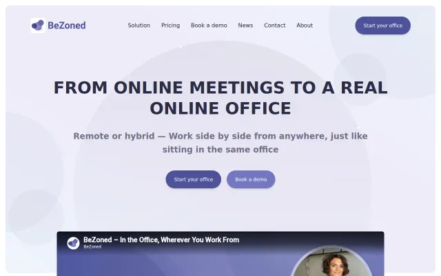 BeZoned – Online office inside Microsoft Teams